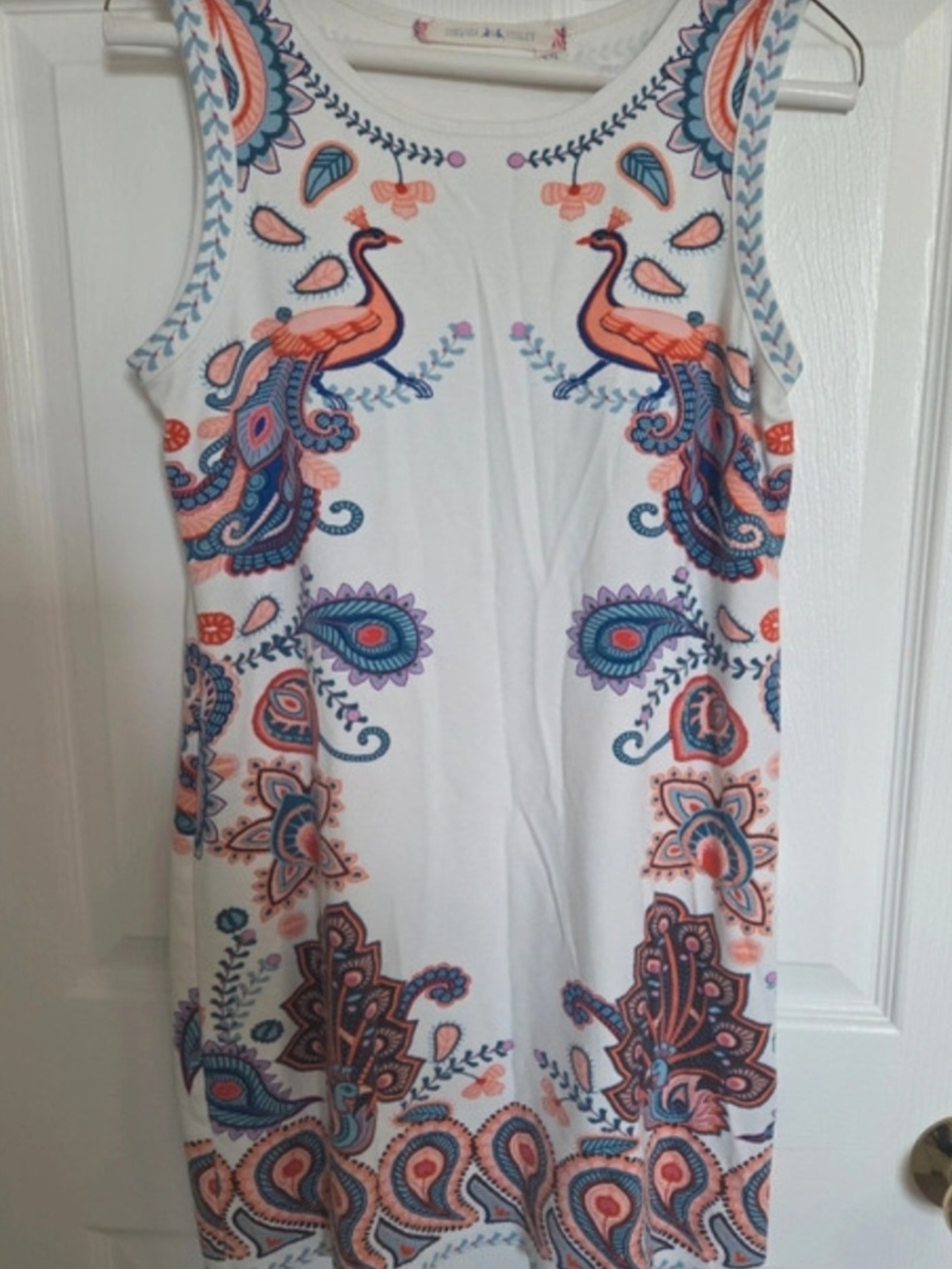Boho Chic Sleeveless Dress Paisley Print
